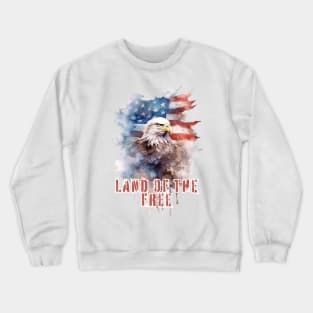 Land of The Free - Independence Day Crewneck Sweatshirt